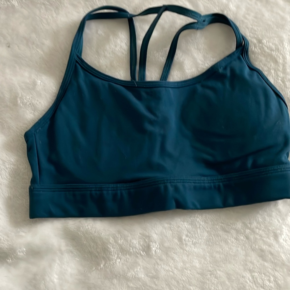 Alphalete tri bra teal